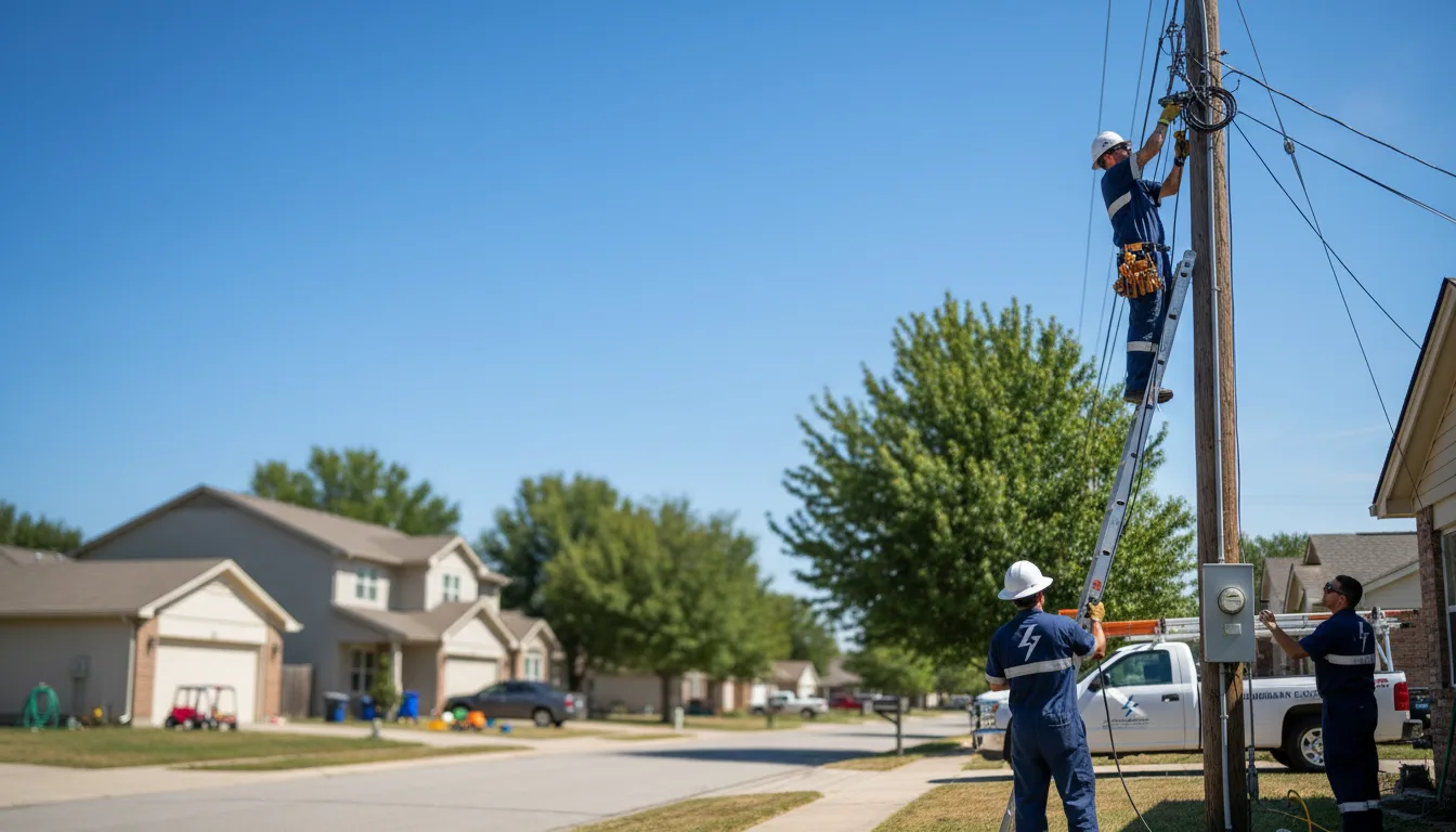 Residential electrician providing installation services in Bradner, OH